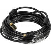 Кабель HDMI-19M-DVI-D-10M HDMI (m) DVI-D (m) 10м феррит.кольца черный Buro