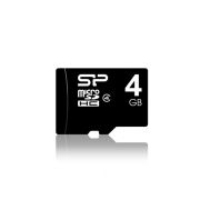 Карта памяти microSDHC 4Gb Class10 Silicon Power SP004GBSTH010V10-SP + adapter