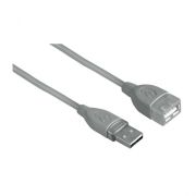 Кабель USB2.0 Hama USB A (m)/USB A (f) 1.8м экран