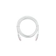 Коммутационный шнур NETLAN U/UTP 4 пары, Кат.5е (Класс D), чистая медь, белый 1м