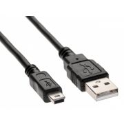 Кабель USB Am/miniBm TELECOM, 1.8m, черный